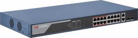 Šakotuvas Hikvision DS-3E1318P-EI tinklo komutatorius su valdomu greituoju Ethernet (10/100) maitinimu per Ethernet (PoE) 1U Mėlyna