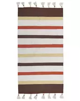 Kilimas HISARLI rudo spalvos 80 x 150 cm medvilninis