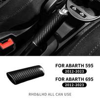 Real Carbon Fiber Handbrake Cover Trim for Abarth 595 695 2012-2023 Interior Moulding Accessories One Size