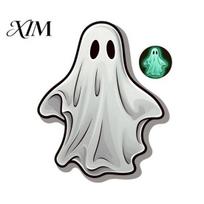 Easy Peel And Stick Wall Art Luminous Ghost Stickers for Halloween Decoration, Glow in The Dark PVC Decals Theme Party Supplies Windows 1pc