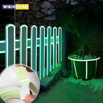 Fluorescentinis švytėjimas tamsioje sienoje lipdukas Šviečianti juosta Lipdukas švyti tamsoje Saugos scenos lipdukas namų dekoro lipdukas 1cm x 3m