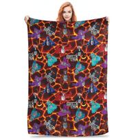 Gorilla Tag Lava Monke Party Blanket Soft Warm Flannel Throw Blanket Bedspread for Bed Living room Picnic Travel Home Sofa Size: 75*100cm, Weight: 230 GSM