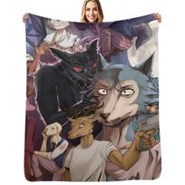 Beastars Anime Throw Blanket Ultra Soft Flannel Fleece Blanket for All Seasons Size: 75*100cm, Weight: 230 GSM