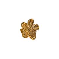 5 Petals Metal Flower Opening Ring Copper Finger Hand Ring Jewelry Opening Finger Ring  Ladies auksas