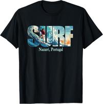Nazaré, Portugal Beach Surfing T-Shirt XXXXL