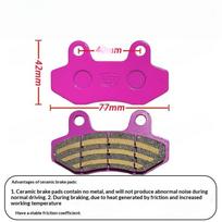 Nano Ceramic Brake Pads Set for CBX Moto Black Gold Front Rear Disc Reliable Braking Quiet Operation Urban Commuter Rides one size