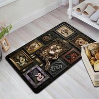 Regal Reptile Framery Pattern Rug Floor Mat for Living Room or Bedroom Soft and Comfortable Carpet a Gift for Birthday and Holiday. 40x60cm( 15x23in ) įvairiaspalvis
