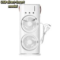 Portable Air Cooler Dual-Head Humidifier Lightweight LED Night Light  Bedroom style1
