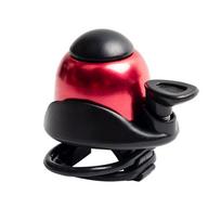 MTB Loud Tone Safety Handlebar Rubber band Aluminum Ring Bells Alarm Rings Bicycle Bell Bike Horn raudona