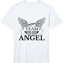 Angel Wings with Halo Funny Gift Fun Performance  Unisex T-Shirt M