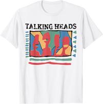 Talking Heads Yellow Retro Graphic T-Shirt Unisex T-Shirt S
