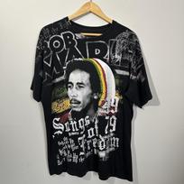 Zion Rootswear Bob Marley Songs Of Freedom AOP T  Mens XXL Black Unisex T-Shirt XXXL