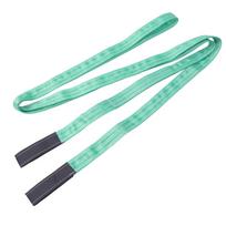 Lift Sling Strap 6M 2T Load Bearing Reinforced Loop Polyester High Strength Rigging Lifting Strap for Crane Hoist Color: Green