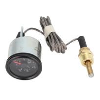 Vandens temperatūros matuoklis su davikliu 52 mm ciferblatas rodyklė Mechaninis vandens temperatūros matuoklis inžinerinei transporto priemonei DC12V Stainless steel;ABS plastic white