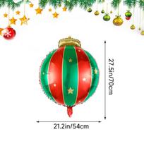 5 Christmas balls aluminum film balloon background Christmas tree outdoor decoration hanging balloons, party supplies decoration Other