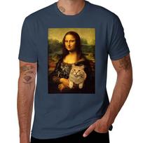 Mona Lisa Holding A Cat Covered By Cat Hair (Cat Lover) Tshirt Lightweight Sport Basic Tshirt S