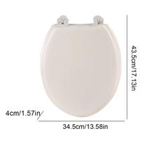 Round Soft Close Toilet Seat Comfortable Toilet Seat Cover Seats Quick-Release Soft Toilet Seat Replacement Bathroom Accessories balta
