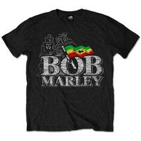Bob Marley And The Wailers Logo Reggae Rock Licensed Tshirt Unisex L