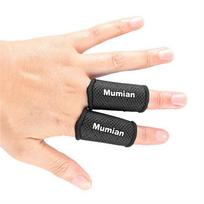 Badminton Breathable Basketball Finger Supporter Finger Sleeve Finger Guard Finger Support Band Black S