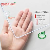 Gusi (Gusi) Transparent Desk Pad, Table Protector, PVC Soft Glass Coffee Table Mat, Dining Table Cover, Crystal Plate Table Mat