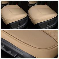 Car Seat Cover Set - 2 Front Buckets + 1 Rear Bench (Beige)