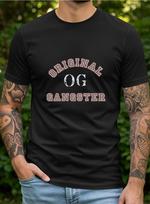 Original OG Gangster T-Shirt Vintage Collegiate Tee | Unisex Streetwear Graphic Shirt Retro Varsity Style Tee 4XL