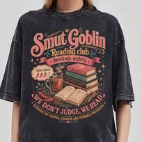 Spicy Book Club Tee, Literary Reader Gift, Smut Goblin Reading Club Bookish Shirt, Enemies To Lovers Reader, One More Chapter Tee S