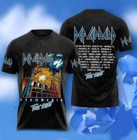 Def Leppard Live In Tour Full Size 3D T Shirt For Men C419 XXXXL