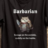D&D Barbarian Funny T-Shirt: Dungeons and Dragons Unisex Tee S