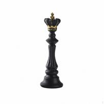 Chess Figurine Accented Piece Statue Carved Ornament for Collectors, Bookshelf, Study, Office