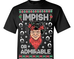 Ugly Christmas T-Shirt The Office Belsnickel Impish or Admirable Tee Shirt 3XL