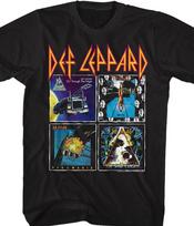 Vtg Def Leppard Band Album Cover Cotton S-2345XL Unisex Black Shirt C379 M