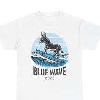 Donkey Surfing Blue Wave 2026 Unisex t-shirt, Midterm Elections, Democratic Victory, Progressive Gift, 2XL