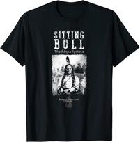 Sitting Bull Chief American Indian History Design T-Shirt M