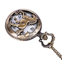 Vintage Retro Pocket Watch Necklace with Chain, Elegant Pendant Watch for Men, Perfect Birthday Gift for Grandpa, Design One Size auksas