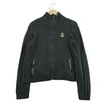 Women's Black Cardigan Sweater XL juoda