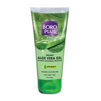 Boroplus Aloe Vera Gel | Organic | with Niacinamide & Vitamin E | Anti-Ageing | Soothes | Moisturises | Nourishes | Paraben & Sulphate Free | 250ml green