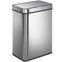 50 L Sensor Can, Sensor Bin with Soft-Close Lid, Fingerprint-Proof Stainless Steel, Silver Tone 39 x 27 x 54 cm sidabras