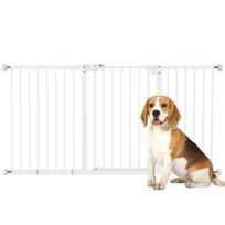 Adjustable Safety Gate w/ Three Extensions, Four Adjustable Screws, White 147.5 x 2 x 76.2 cm balta