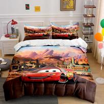 Cars Theme Radiator Springs Bedding Set Bedding set (1 duvet cover, 2 pillowcases, duvet not included) 135x200cm