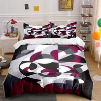 Geometric Abstract Circle Print Bedding Set Bedding set (1 duvet cover, 2 pillowcases, duvet not included) 135x200cm