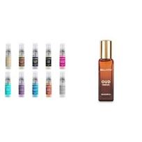Bella Vita Luxury Men & Women Trial Pack Of 10 X 5Ml Pocket Aerosol s OUD PARFUM Intense Perfume for Men & Women ,Long Lasting Fragrance Scent 20Ml