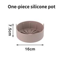 Air Fryer Silicone Pot Grill Pan Reusable Silicone Pot Baking Tray Multifunctional Silicone Pad Accessories Cake Baking Pans