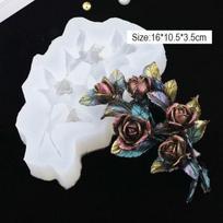 Roses Silicone Mold DIY Handmade Crystal Epoxy Scented Gypsum Diffused Stone Set Decoration Accessories