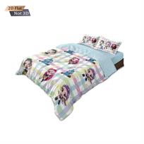 3pcs K-Pop Demon Hunters print coreless down duvet covers various sizes soft bedroom bedding decoration, machine washable 135x200cm-EU-Single&set
