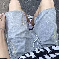 Sweatpants Youth Fashion Trend Straight Fashion Five-point Pants Summer Tide Loose Men's Casual Pants M pilka spalva