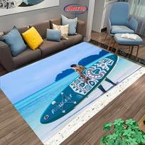 Fashion Sports Theme Carpet, Surfboard Rug for Home Living Room, Children's Bedroom Mat, Sofa Doormat  Floor Anti-slip Decor Rug 40x60cm
