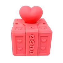 3d Printed Gift Box For Valentine's Day,Annoying Heart Box: A Gift That Turns Love Into A Fun And Challenging ! One Size rožinė