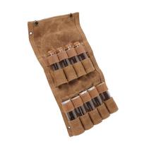 9 Pcs Multipurpose Portable Spice Bag Canvas Travel Spice Kit Spice Container  Camping Cooking chaki
