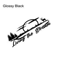 Van Hood Stickers Camper Car Bonnet Cover Graphics Living The Dream Decoration Vinyl Decals Auto Tuning Accessories